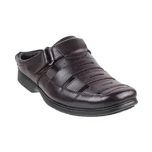 Mochi Mens Leather Brown Slip Ons (Size (6 UK (40 EU))