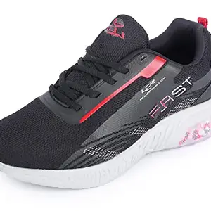Lancer Mens RAMBO-141 Black Running Shoe - 6 UK (RAMBO-141BLK-RED-40)