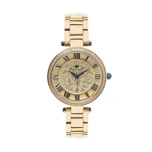 Mont Neo Luxurious Gold Analog Female Stainless Steel Watch 7503T-M2208