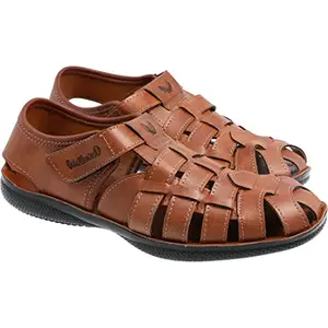 WALKAROO Gents Tan Sandal (WG5713) 11 UK