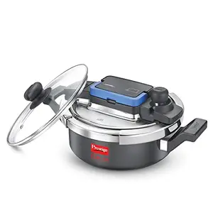 Prestige Svachh Flip-on Hard Anodised Gas and Induction Compatible Outer Lid Pressure Cooker