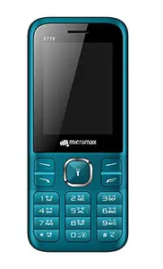 Micromax All-New X778 Sleek & Stylish Design| Dual Sim keypad Mobile with 2.4" Big Screen| Big Battery 2700 mAh Battery & Big Screen | Expandable Storage Upto 16GB | Wireless FM |Blue price in India.