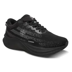 CULT Men's Blaze Running Shoes, Enhanced Cushioning, Enhanced Grip, Lighweight, High Traction, Sports Footwear for Men (CS704034UK9_UK9_Black)