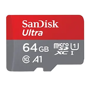 SanDisk Ultra 64GB microSDXC UHS-I, 140MB/s R, Memory Card, 10 Y Warranty, for Smartphones price in India.