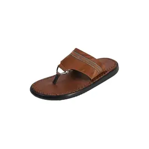 Metro Men's Tan Stylish Synthetic Slipper UK/7 EU/41(16-1165)