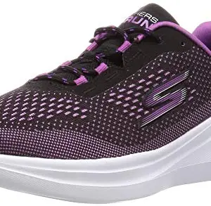 Skechers Women GO Run Fast - Laser Black/Purple Running Shoes - 3 UK (15106-BKPR)