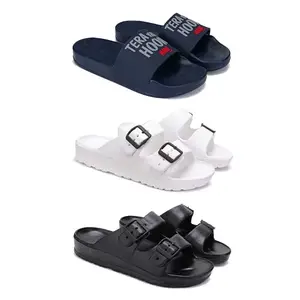 Men's Sandals | Lightweight Wear| Stylish & Easy to Wear For Men's PCV-SAN-(3-COMBO)-1588-3113-3115-8