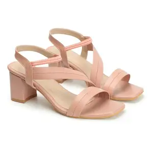 iconics Women Sandal,Peach,UK-5