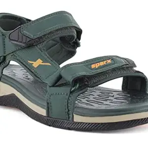 Sparx Men SS-573 Forest Green Golden Floater Sandals (SS0573G_GFGO_0009)