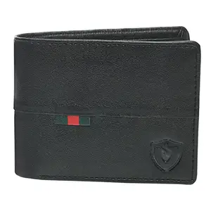 Keviv® Genuine Leather Wallet for Men JE118 (Black)