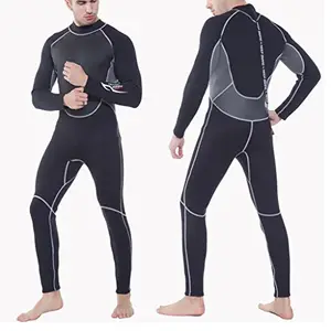 Generic Aswadh Stretchy Warm 3Mm Neoprene Mens Full Body Wetsuit Dive Scuba Snorkeling L(66004400ASWI)