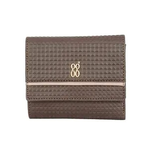 Baggit Womens Lzxe Wiz 3T5 3 Fold Wallet- Brown