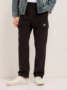 THE BEAR HOUSE Men's Grey Baggy Fit Cargo