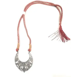 Ritzy Brass Designer Choker Necklace For Women & Girl With Adjustable Dori