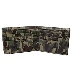 ARFA Men's Wallet in Camouflage/Army Design Artificial Leather | Smart Men's Two-Fold/Bi-Fold Wallet (Multicolor)