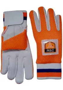 NE NEPTUNE Surge Cotton Padded Cricket Wicket Keeping Inner Gloves For Mens, Size - Mens,Orange