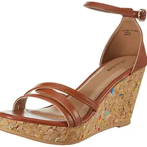 Bata Women Kenza Tan Fashion Sandals-7 (7613049)