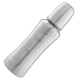 RB POINT Pack of 1 Stainless Steel Baby Feeding Bottle for Kids/Steel Feeding Bottle for Milk and Baby Drinks Zero Percent Plastic No Leakage (240 ML Bottle)