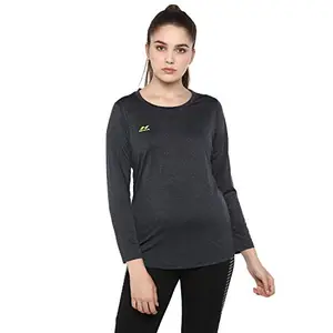 Nivia 5085 Polyester Hydra 9 T-Shirt (Dark Grey, XL) | Light Weight | Comfortable | Stylish