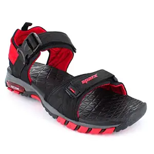 Sparx mens SS 520 | Latest, Daily Use, Stylish Floaters | Red Sport Sandal - 7 UK (SS 520)