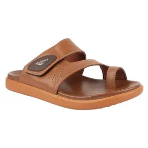Medifeet Brown Strap Sandals II Outdoor Sandals II Cap Toe Sandals II Cushion Slip-On Sandals For Men's (TAN, 10)