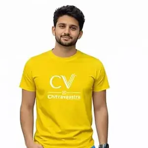 Men's Cotton Sinker Regular Fit Solid Round Neck Half Sleeve T-Shirts