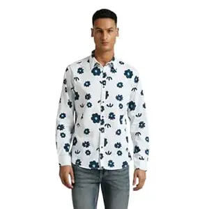 Pepe Jeans Men's Casual Shirt | Trendy Printed Shirt for Men| Regular Fit | Full Sleeve | Available in Plus Size