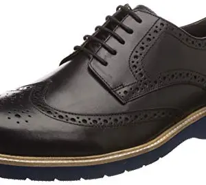 Bata Mens Dael Black Uniform Dress Shoe