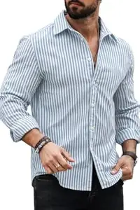 Belpatra Striped Casual Regular Fit Shirt for Men| Men Full Sleeve Shirt