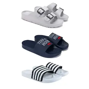 Men?s Casual Slip-On Sandals ? Designs & Stylish Open-ToePCV-SAN-(3-COMBO)-3114-1588-3026-7
