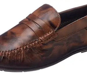 Lee Cooper Men's LC7062E Leather Casual Shoes_LC7062E_Tan_43