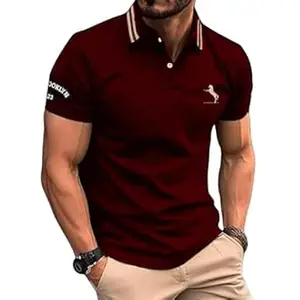 GRECIILOOKS Polo T-Shirt for Men – Cotton Short Sleeve Regular Fit Tee | Perfect for Golf, Travel & Outdoor Casual Look (Available in Plus Size and Combo Pack of 2)