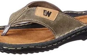 Bata Men's LAGOS 49 M4 sandals(871-4548)(Brown)(8 UK/India)