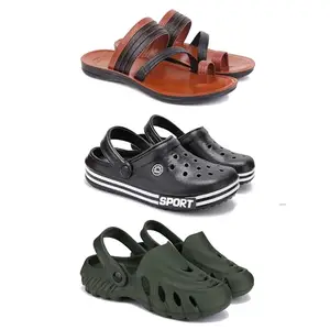 DRACKFOOT Men's Sandals | Lightweight Wear| Stylish & Easy to Wear For Men's GRT-SAN-(3-COMBO)-3151-3014-3137-6