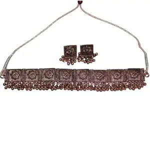 Choker Necklace Copper plated for Women