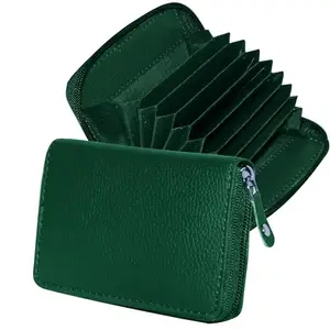GREEN DRAGONFLY PU Leaher Credit Card Holder Wallet for Men & Women(NMB/202306352-Green)