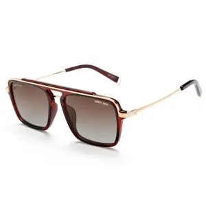 Visit the grey jack Store grey jack TR90 Metal Frame Square Shape Double Bridge Polarized Sunglasses 2033