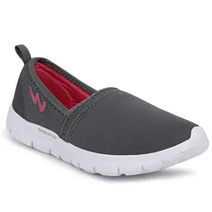Campus Women's NURA D.Gry/Pink Walking Shoes - 6UK/India NURA