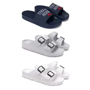 DRACKFOOT Men's Sandals | Lightweight Wear| Stylish & Easy to Wear For Men'S GRT-SAN-(3-COMBO)-1588-3114-3113-8