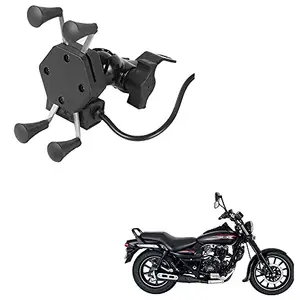 Auto Pearl -Waterproof Motorcycle Bikes Bicycle Handlebar Mount Holder Case(Upto 5.5 inches) for Cell Phone - Bajaj Avenger Street 200
