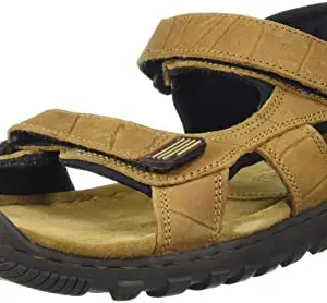 Woodland Men's Camel Leather Sandal (GD 1037111Y15)