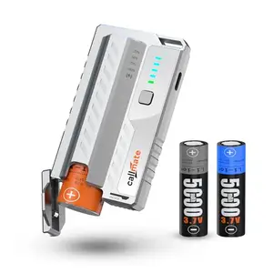 Callmate Shotgun 23W PD Fast Charging 15000mAh Power Bank with USB-C PD Output, Lightweight & Portable, Replaceable Cells with 3X 5000mAh for Smartphone (Lithium-Ion, 3X 5000mAh)