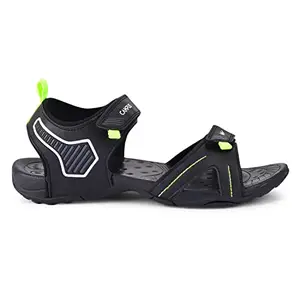 Campus Men's GC-22108 BLK/F.GRN Sandals - 6UK/India GC-22108