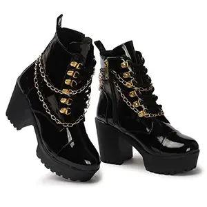 STRASSE PARIS Women's & Girls Stylish, Trending & Amazing Black Boots for WomenI Fashionable and Trendy