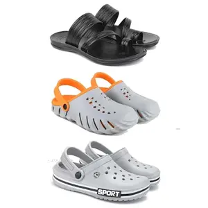 DRACKFOOT Men's Sandals | Lightweight Wear| Stylish & Easy to Wear For Men's GRT-SAN-(3-COMBO)-3152-3150-3016-6