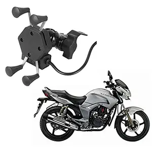 Auto Pearl -Waterproof Motorcycle Bikes Bicycle Handlebar Mount Holder Case(Upto 5.5 inches) for Cell Phone -CBZ