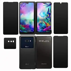 MASSTRADERS MASSTRADERS® LG G8x ThinQ TPU 360° Buff Screen Protector Flexible Anti Scratch Bubble Free Screen Guard Compatible | 4 Pc. Set | All Screens and Camera Protection, Full Coverage | Clear | Glossy