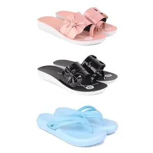 Women's Comfortable Sandal,Casual Lightweight Sandal for Everyday Wear | PCR-(3-COMBO)-1988-1989-1976-7-EURO-38