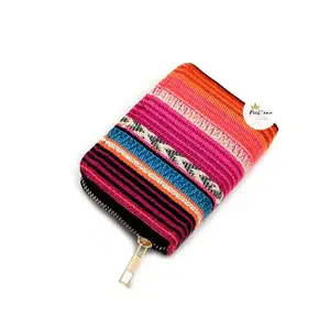 FeelOrna Handmade Embroidered Multipurpose Wallet or Mini Wallet or Hand Purse with Card Slots for Women(Multicolor)