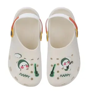 CASSIEY Fashionable Comfortable Lightweight Clogs Slipper Sandal for Women's and Girl's- Cream